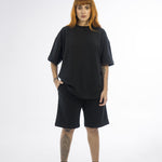 Basics Texture t-shirt - 8306 BLACK