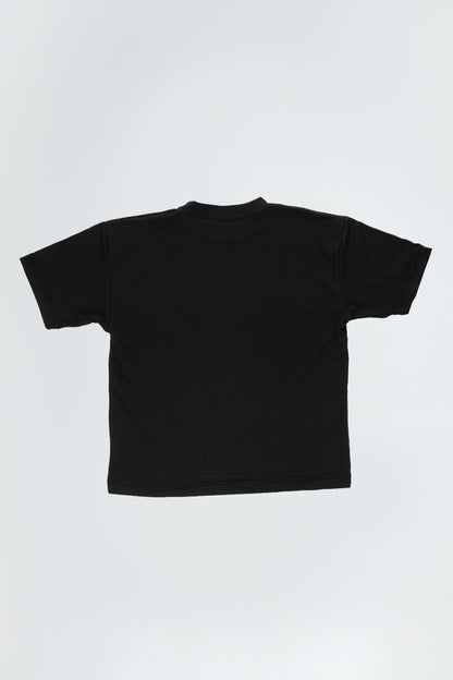 Basics Texture t-shirt - 8306 BLACK