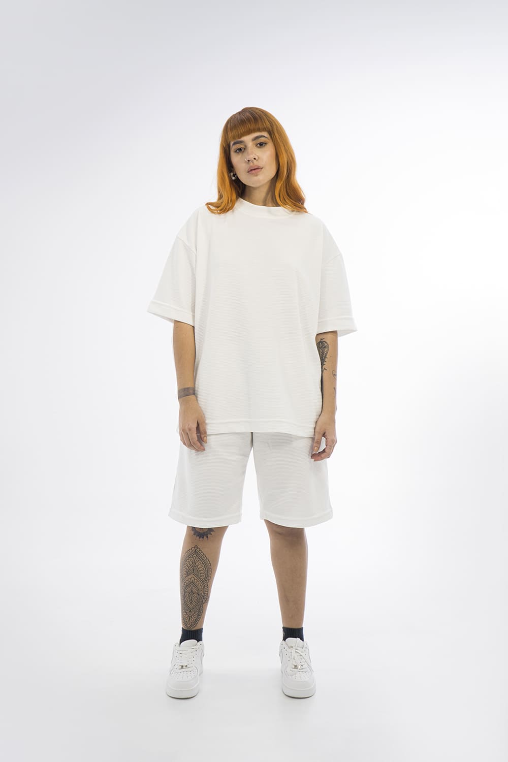 Basics Texture t-shirt - 8306 IVORY