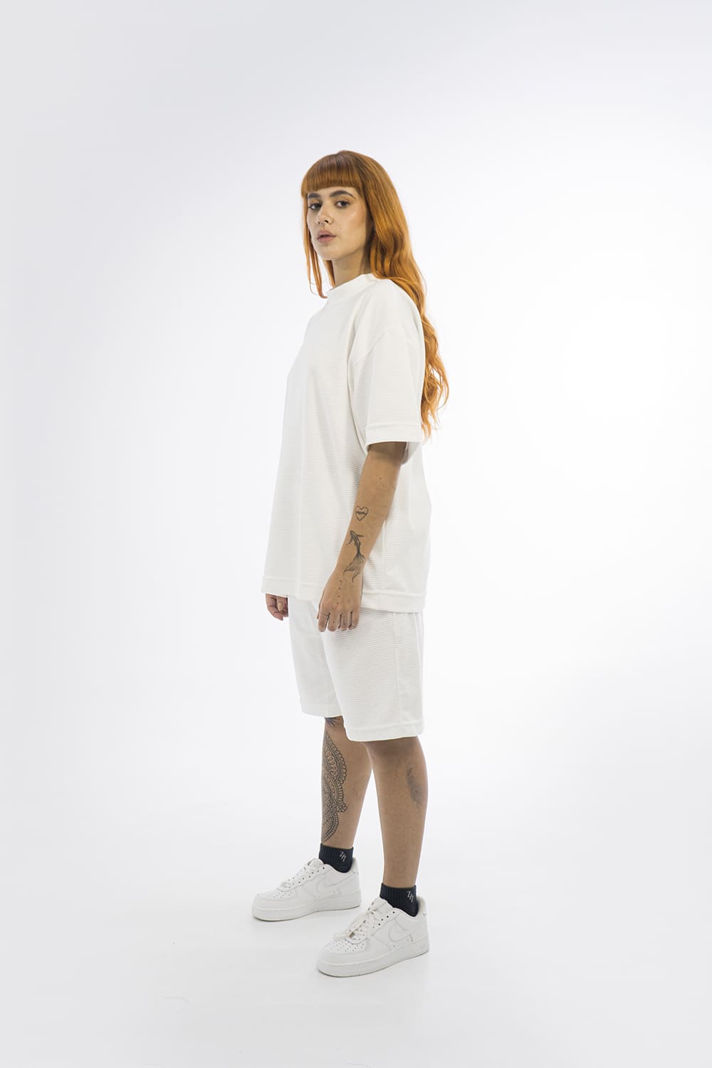 Basics Texture t-shirt - 8306 IVORY