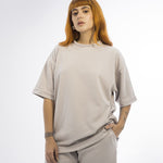 Basics Texture t-shirt - 8306 SAND