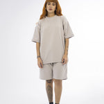 Basics Texture t-shirt - 8306 SAND