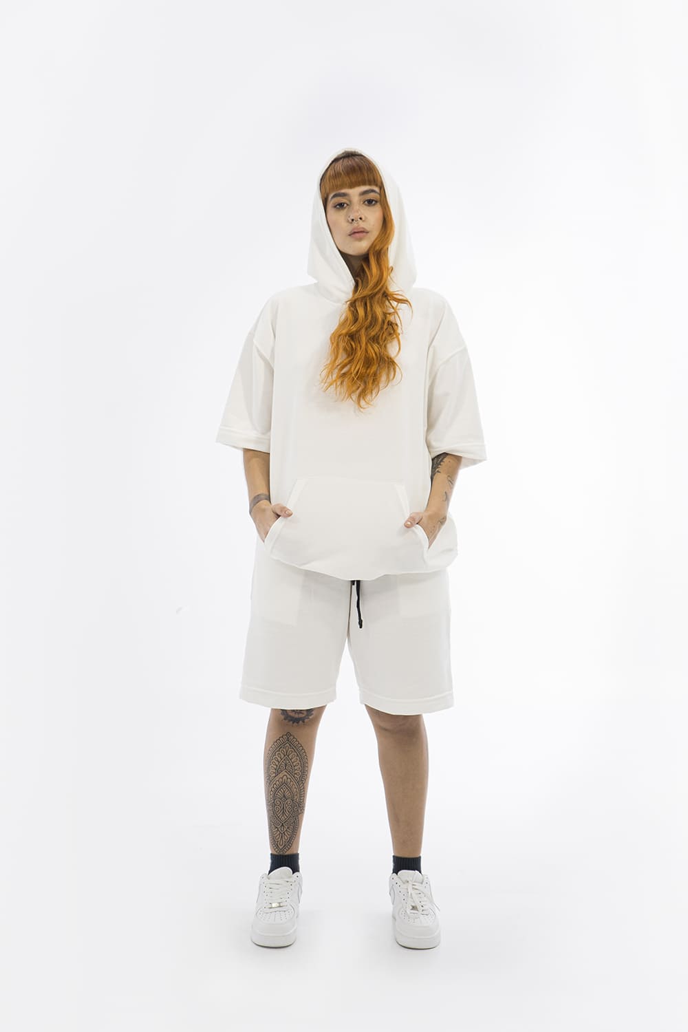 BCO Basics - Sleeve hoodie - 8277 IVORY