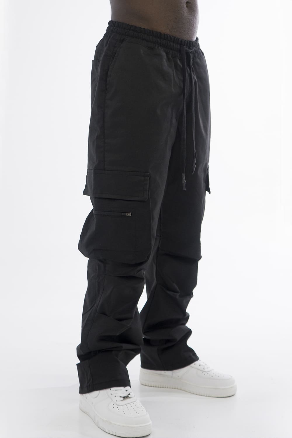 BCO mid zip Cargo pants BLACK 8247