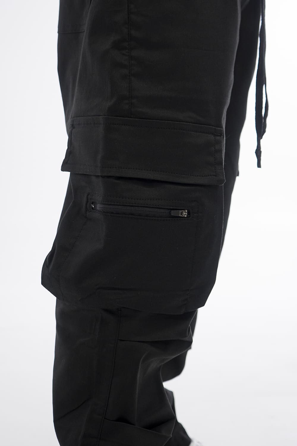 BCO mid zip Cargo pants BLACK 8247