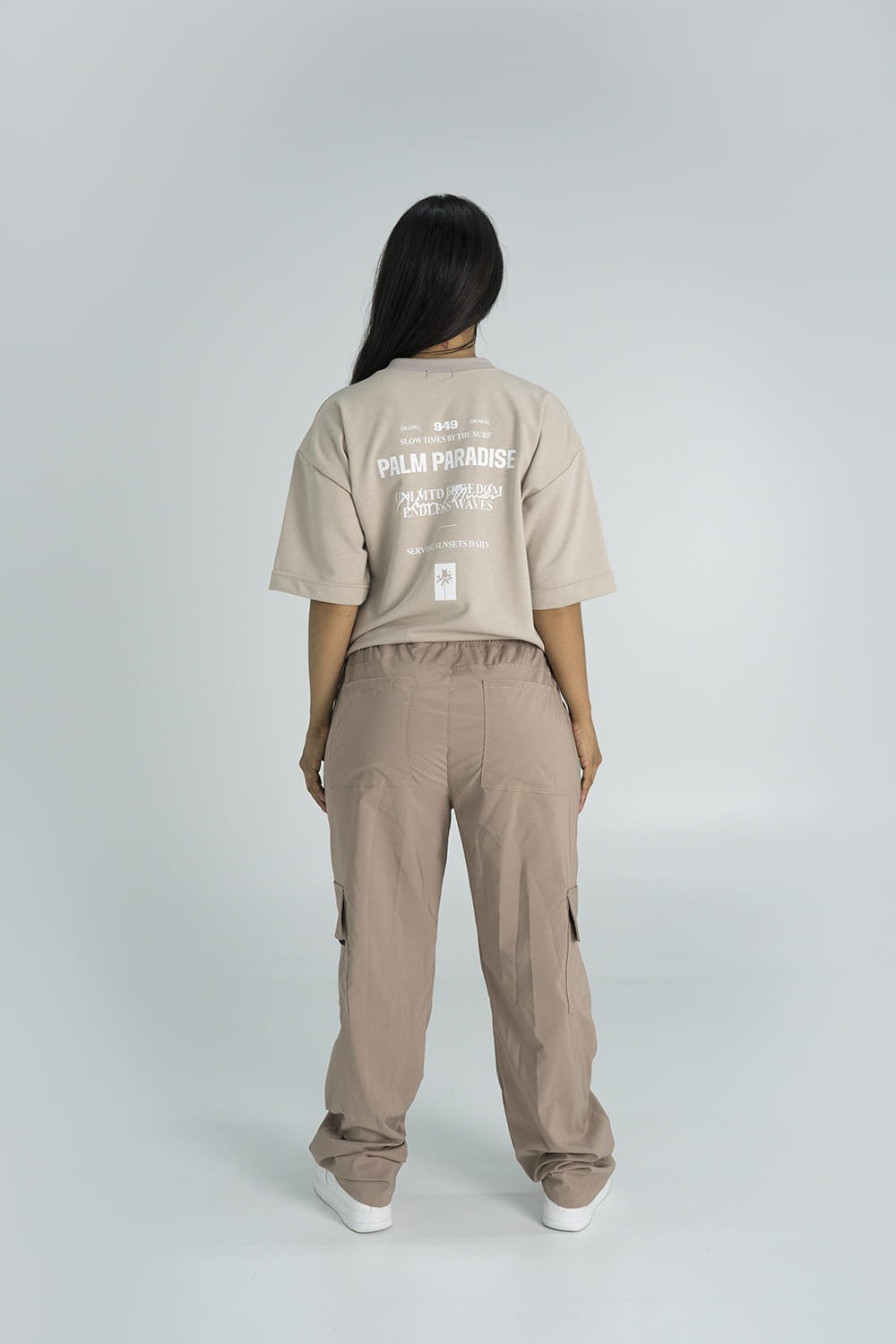 BCO ZIPPER CARGO PANTS - KHAKI 8241