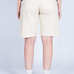 BERMUDA CARGO HILADILLA SOBREPUESTA BEIGE - REDUX CLUB