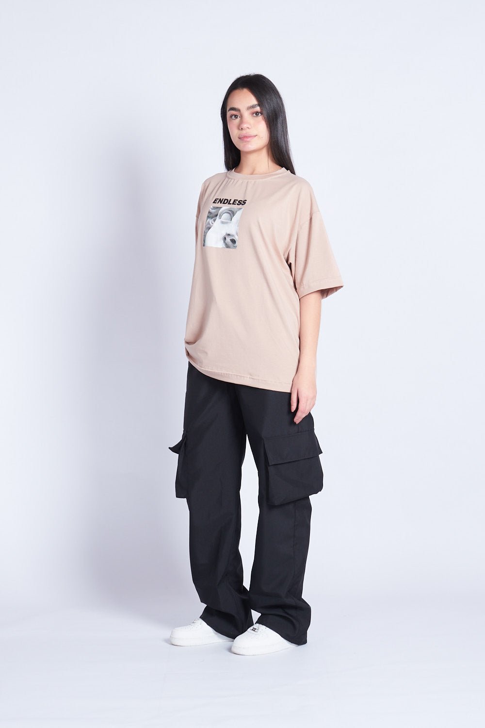 CAMISETA OVERSIZED REVIVAL CAQUI - REDUX CLUB