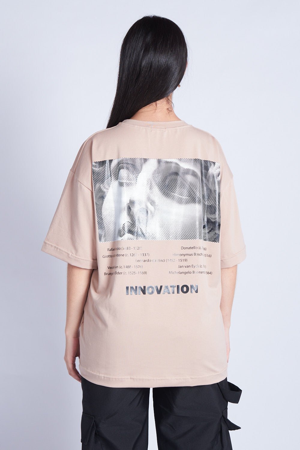 CAMISETA OVERSIZED REVIVAL CAQUI - REDUX CLUB