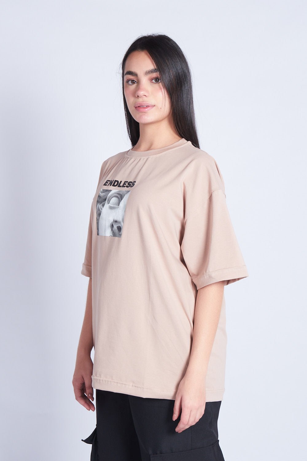 CAMISETA OVERSIZED REVIVAL CAQUI - REDUX CLUB