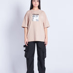 CAMISETA OVERSIZED REVIVAL CAQUI - REDUX CLUB