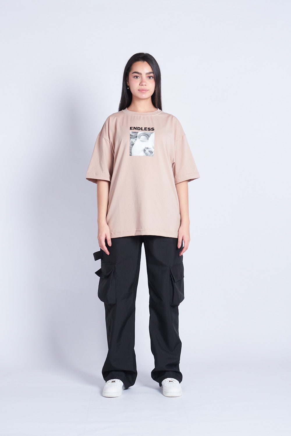 CAMISETA OVERSIZED REVIVAL CAQUI - REDUX CLUB