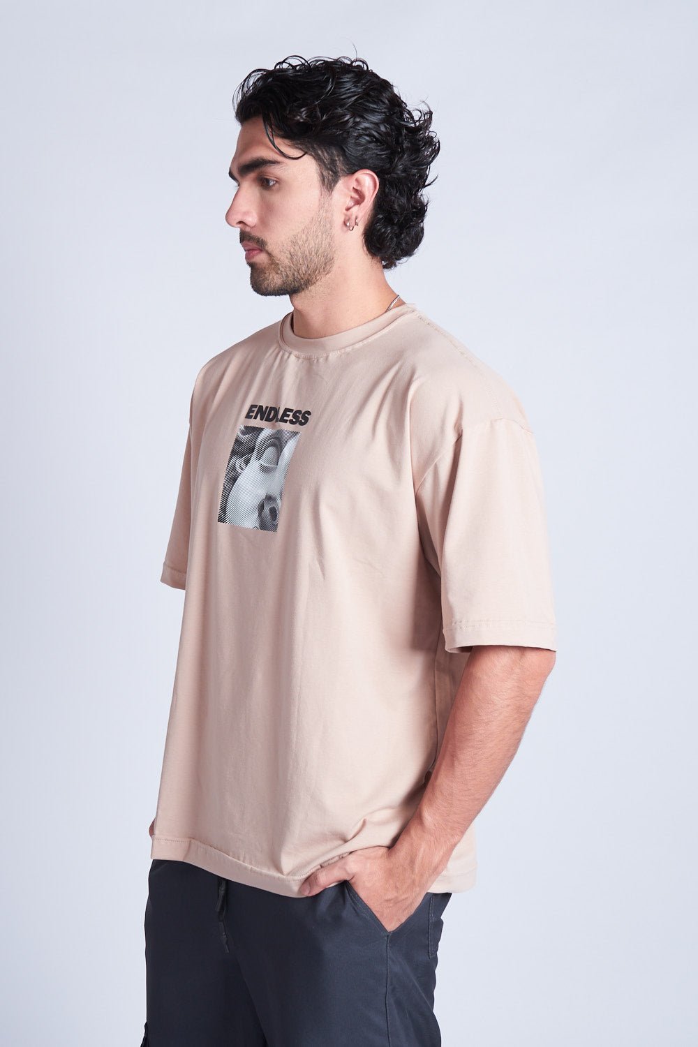 CAMISETA OVERSIZED REVIVAL CAQUI - REDUX CLUB