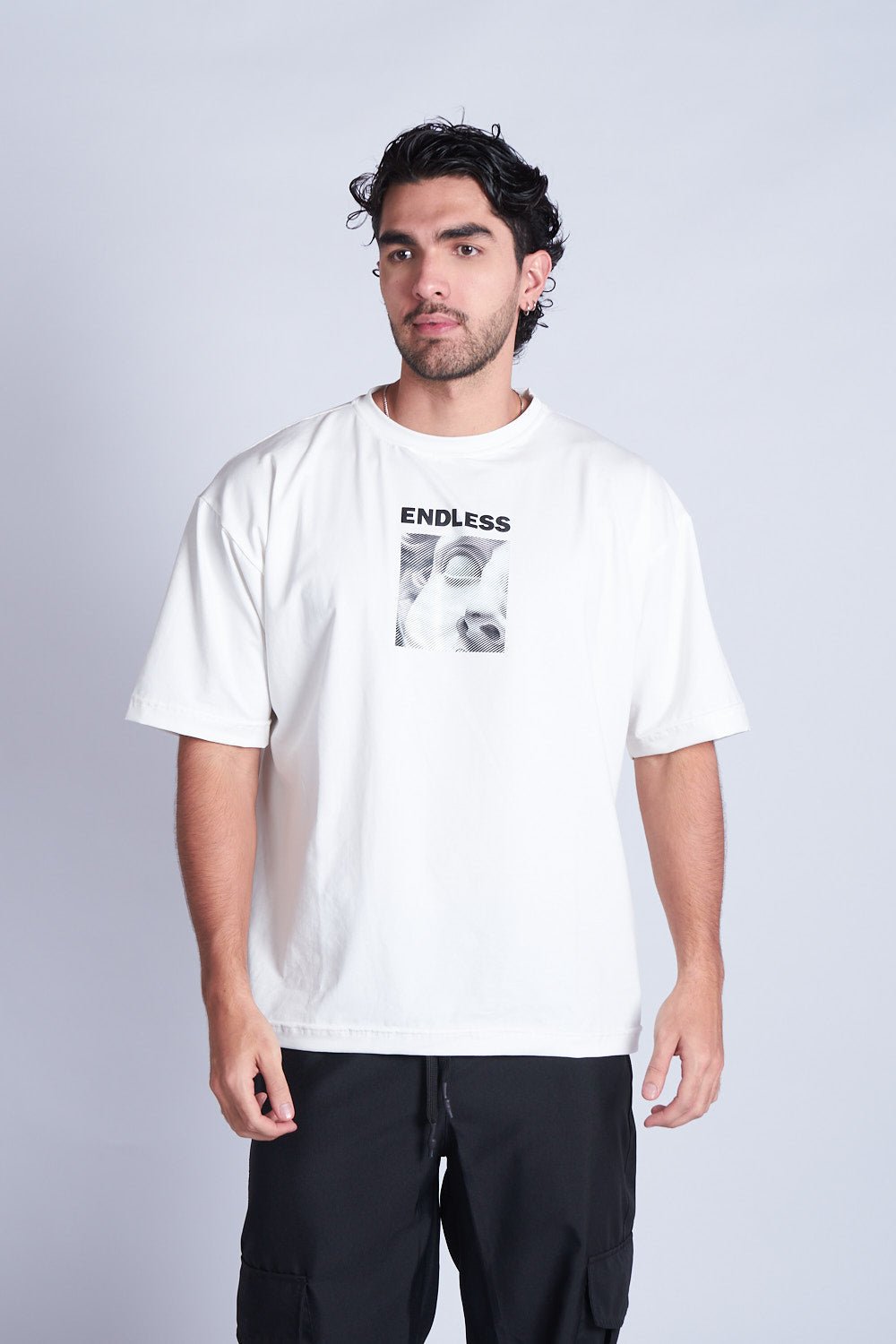 CAMISETA OVERSIZED REVIVAL MARFIL - REDUX CLUB