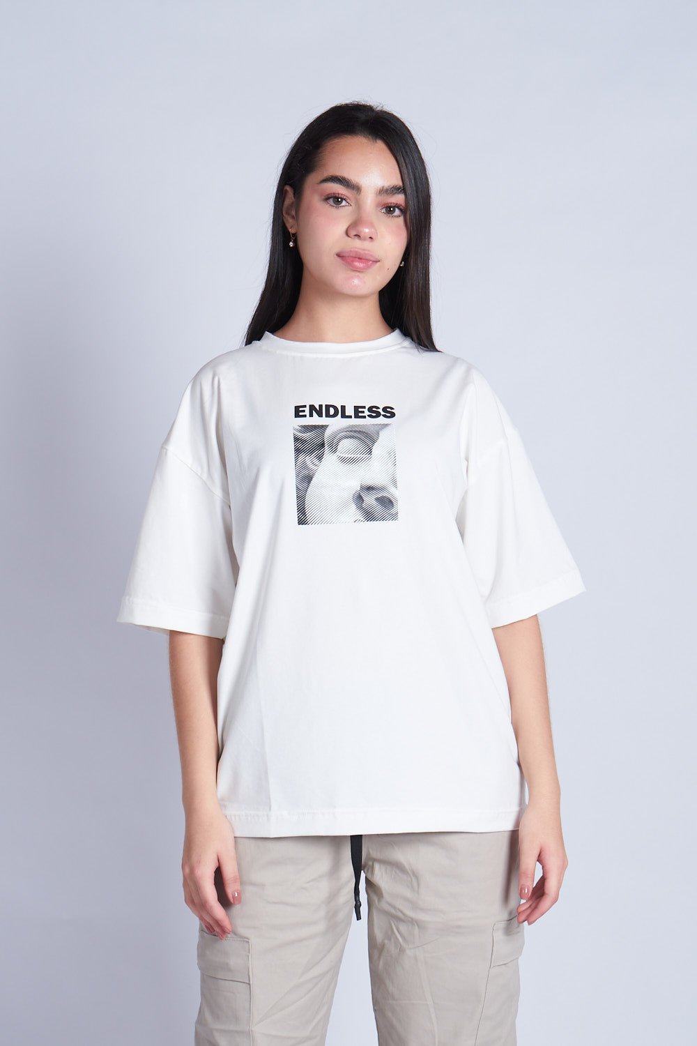 CAMISETA OVERSIZED REVIVAL MARFIL - REDUX CLUB