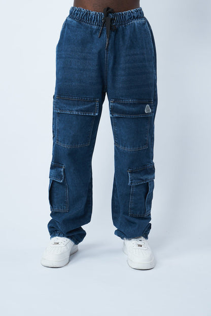 PANTALON ATELIER CARGO INDIGO