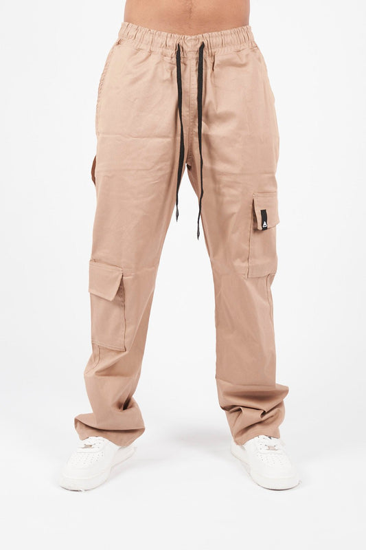 PANTALON CARGO ASIMETRICO BEIGE - CORD & CO