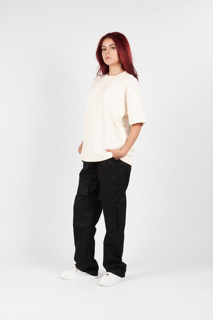 PANTALON CARGO CON CIERRES LATERALES NEGRO - REDUX CLUB