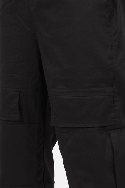 PANTALON CARGO CON CIERRES LATERALES NEGRO - REDUX CLUB