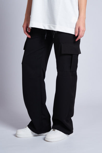 PANTALON CARGO TABLA Y CHARRETERA NEGRO - REDUX CLUB