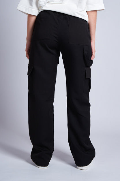 PANTALON CARGO TABLA Y CHARRETERA NEGRO - REDUX CLUB