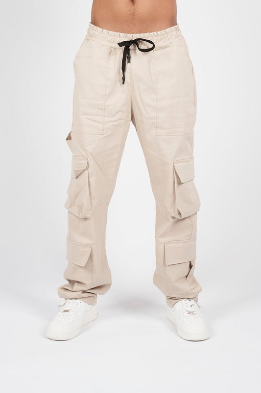 PANTALON DOBLE CARGO CARPINTERO CAQUI - CORD & CO